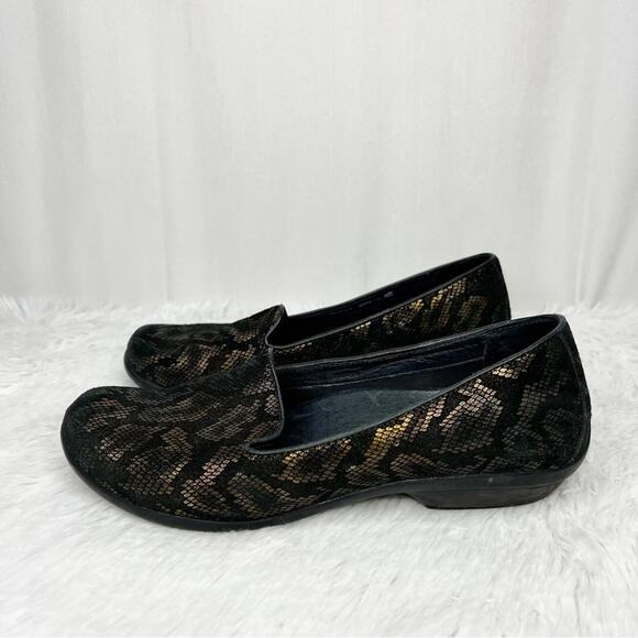DANSKO / Olivia bronze snake print slip on comfort shoes / 39 - Picture 4 of 11